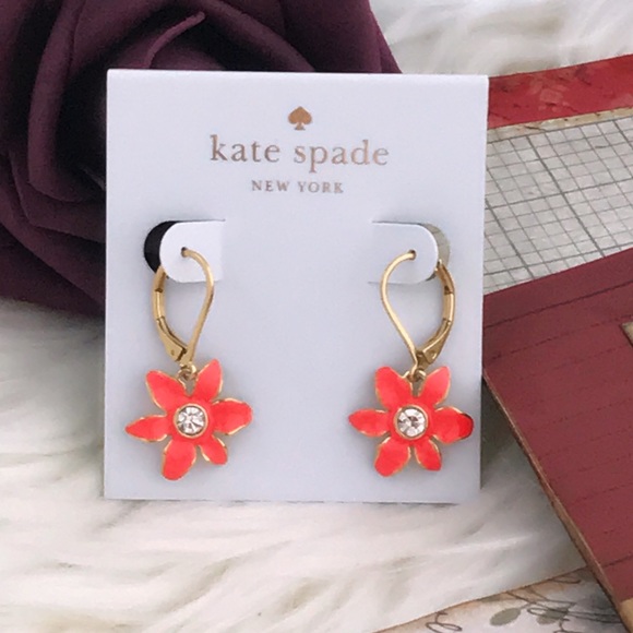 KATE SPADE • Lovely Lillies Drop Earrings - Picture 3 of 3